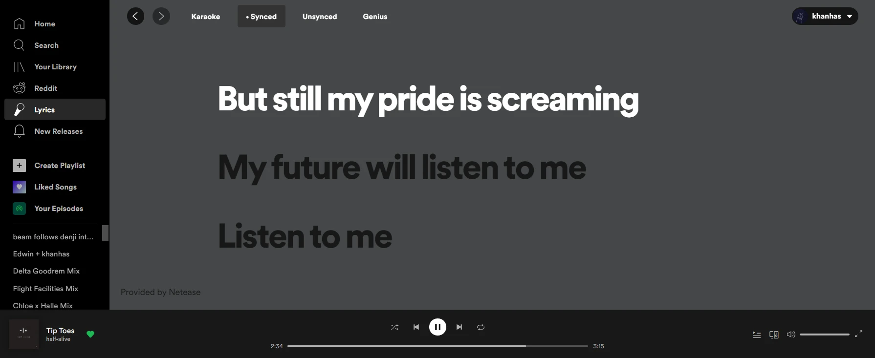 Lyrics Plus — a custom app that displays synced lyrics inside Spotify